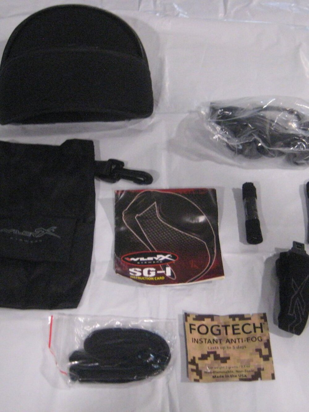 Wiley-X SG-1 V-Cut Tactical Goggles- Sunglasses with Interchangeable Smoke/Clear